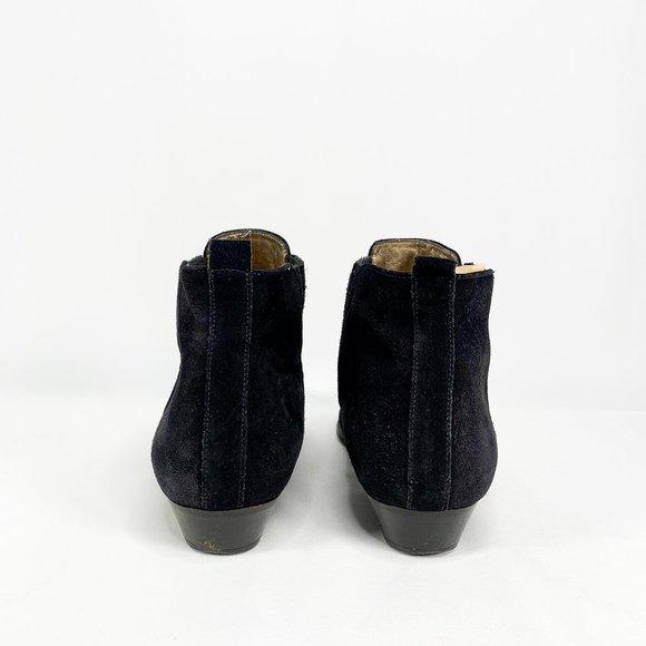 ISABEL MARANT Black Semi Pointed Suede Ankle Boots - Picture 7 of 8